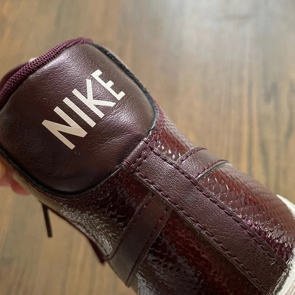 Nike BLAZER MID LTR PRM - Deep Burgundy Women 8.5 - Picture 9 of 11